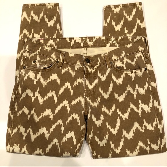 7 For All Mankind The Cropped Skinny Jeans Size 28 - Picture 2 of 4